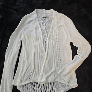 L. Kinross Cashmere knitted cardigan.